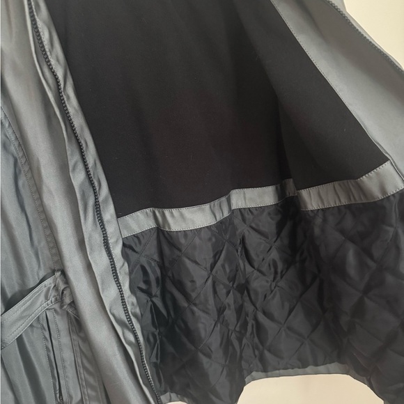 Outbrook Women’s Grey Hooded Fleece LinedJacket Coat Size 1X 16W 18W VTG Y2K - Picture 5 of 8